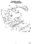 CONTROL PARTS Diagram and Parts List for 7ED2GTQXPL00  Whirlpool Refrigerator