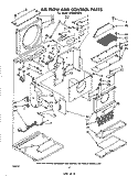 AIRFLOW AND CONTROL Diagram and Parts List for ACE864XP0  Whirlpool Air Conditioner