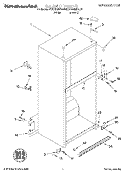 CABINET Diagram and Parts List for KTRS22MFAL00  KitchenAid Refrigerator