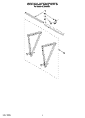 INSTALLATION PARTS Diagram and Parts List for ACQ249PS3  Whirlpool Air Conditioner