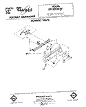 CONSOLE Diagram and Parts List for DP3800XLW1  Whirlpool Dishwasher