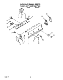 CONTROL PANEL Diagram and Parts List for KAWE767WWH0  KitchenAid Washer