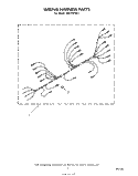 WIRING HARNESS Diagram and Parts List for RB120PXK1  Whirlpool Wall Oven