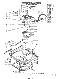 MACHINE BASE Diagram and Parts List for LA6301XSW0  Whirlpool Washer