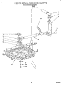 UPPER WASH AND RINSE Diagram and Parts List for KUDX23HB0  KitchenAid Dishwasher