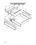 UTILITY DRAWER AND RAIL Diagram and Parts List for KEDH207YBL2  KitchenAid Range