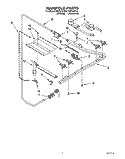 MANIFOLD Diagram and Parts List for FGP310YW2  Roper Range