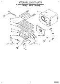 INTERNAL OVEN Diagram and Parts List for KEBS208BBL1  KitchenAid Wall Oven