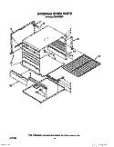 INTERNAL OVEN Diagram and Parts List for FGP357XL0  Roper Range