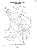 CABINET AND STIRRER Diagram and Parts List for RM288PXP0  Whirlpool Microwave Oven Combo