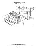FREEZER DOOR Diagram and Parts List for ET16AKXMWR0  Whirlpool Refrigerator