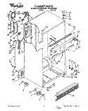 CABINET Diagram and Parts List for ET20NKXWN01  Whirlpool Refrigerator