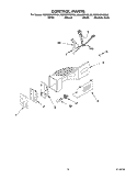CONTROL PARTS Diagram and Parts List for KSBS25FKBL02  KitchenAid Refrigerator