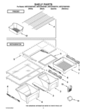 SHELF PARTS Diagram and Parts List for WRT579SMYW01  Whirlpool Refrigerator