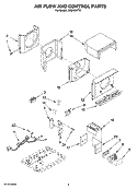 AIR FLOW AND CONTROL PARTS Diagram and Parts List for ACQ122PT0  Whirlpool Air Conditioner