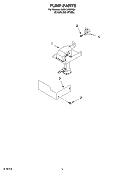 PUMP PARTS Diagram and Parts List for KUIA15NRHS4  KitchenAid Ice Maker