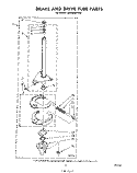BRAKE AND DRIVE TUBE Diagram and Parts List for LA5300XPW2  Whirlpool Washer