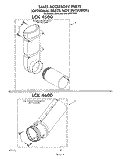 LCK4500 , LCK4600 Diagram and Parts List for JWP21000  Whirlpool Washer Dryer Combo
