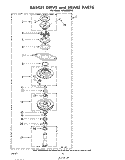 BASKET DRIVE AND BRAKE Diagram and Parts List for LHA5500W2  Whirlpool Washer