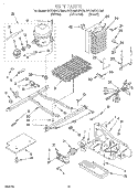 UNIT Diagram and Parts List for 3VED29DQEN00  Whirlpool Refrigerator