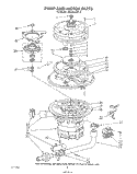 PUMP AND MOTOR Diagram and Parts List for 4KUDA22ST0  KitchenAid Dishwasher