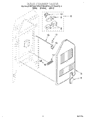 REAR CHASSIS, LIT/OPTIONAL Diagram and Parts List for KERC500YWH4  KitchenAid Range