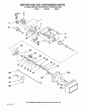 MOTOR AND ICE CONTAINER PARTS Diagram and Parts List for ED2CHQXVB02  Whirlpool Refrigerator
