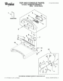 TOP AND CONSOLE PARTS Diagram and Parts List for YWED8800YW0  Whirlpool Dryer