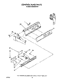 CONTROL PANEL Diagram and Parts List for KAWE960WAL0  Whirlpool Washer