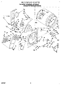 SECTION Diagram and Parts List for LET7848DQ0  Whirlpool Dryer