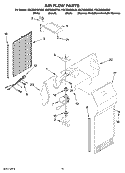 AIR FLOW PARTS Diagram and Parts List for KSCS23INSS02  KitchenAid Refrigerator