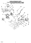 OVEN INTERIOR PARTS Diagram and Parts List for GT4185SKB2  Whirlpool Microwave