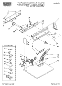 TOP AND CONSOLE, LIT/OPTIONAL Diagram and Parts List for RGX4635EQ1  Roper Dryer