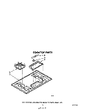 COOKTOP Diagram and Parts List for SC8436ERW0  Whirlpool Cooktop