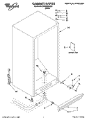 CABINET PARTS Diagram and Parts List for EV200NXKQ02  Whirlpool Freezer