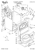 SECTION Diagram and Parts List for LEQ8000HQ1  Whirlpool Dryer
