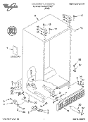 CABINET, LITERATURE Diagram and Parts List for 7GD22DFXFW01  Whirlpool Refrigerator