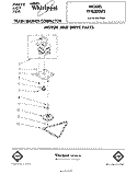 MOTOR AND DRIVE , LITERATURE Diagram and Parts List for TF4500XRP2  Whirlpool Trash Compactor