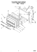 FREEZER DOOR Diagram and Parts List for 4ET20ZKXBN00  Whirlpool Refrigerator