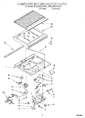 COMPARTMENT SEPARATOR Diagram and Parts List for ET20ZKXAW01  Whirlpool Refrigerator