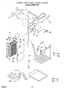 LOWER UNIT AND TUBE Diagram and Parts List for KSSS36DAW05  KitchenAid Refrigerator