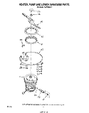HEATER, PUMP AND LOWER SPRAYARM Diagram and Parts List for DU7500XR1  Whirlpool Dishwasher