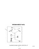 MISCELLANEOUS Diagram and Parts List for KAWE700TWH0  KitchenAid Washer