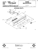 CONSOLE Diagram and Parts List for GDU4050XPW1  Whirlpool Dishwasher