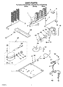 UNIT PARTS Diagram and Parts List for ET8CHMXKQ03  Whirlpool Refrigerator