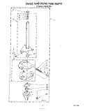 BRAKE AND DRIVE TUBE Diagram and Parts List for LA7680XTF0  Whirlpool Washer