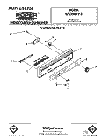 CONSOLE Diagram and Parts List for WU3006V3  Roper Dishwasher
