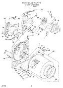 BULKHEAD, LIT/OPTIONAL Diagram and Parts List for GCG2901XSW4  Whirlpool Dryer