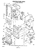 CONTROL PANEL Diagram and Parts List for RM975PXLW2  Whirlpool Microwave Oven Combo