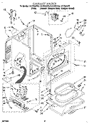CABINET Diagram and Parts List for LGC7858AN2  Whirlpool Dryer